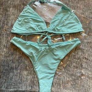 Koana Swim Tasha Top and Isabel Bottom in Cloud Blue